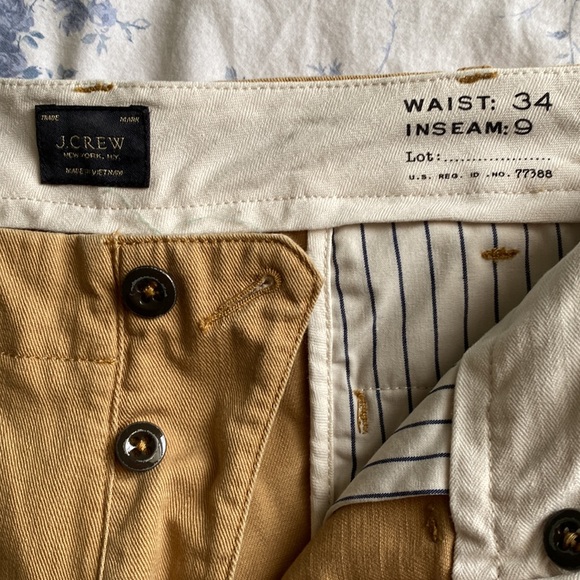 J crew men’s khaki shorts -34 New - Picture 2 of 10